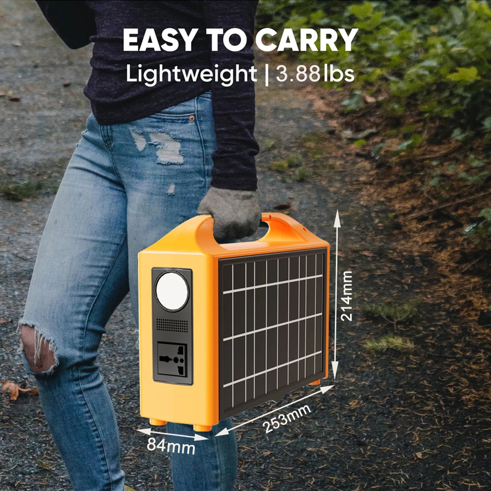 00-aPower Station 100W LiFePO4: Generatore Solare Portatile 24000mAh