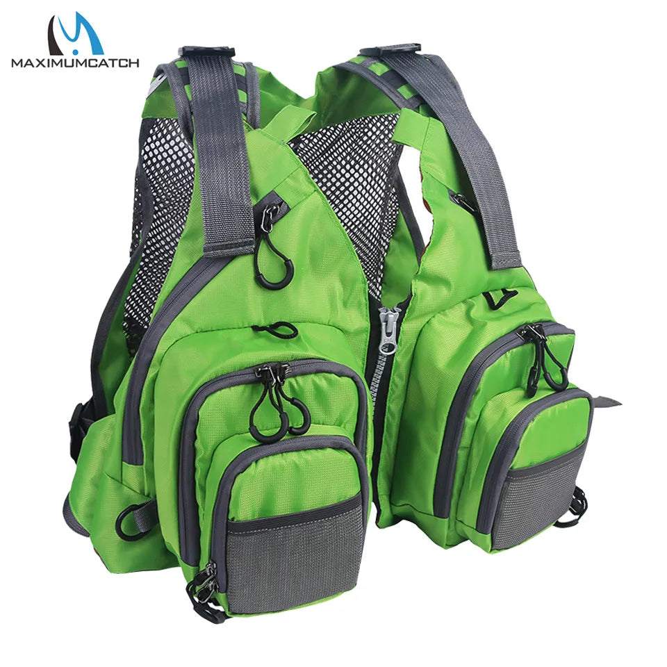 24-Multi-pocket vest backpack suitable for hunting fishing.