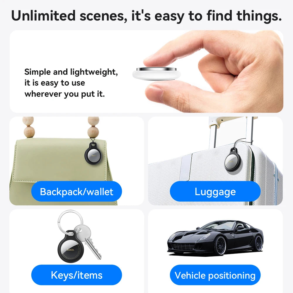 001-Bluetooth GPS Smart Finder Tracker for Pets, Keys and Wallets