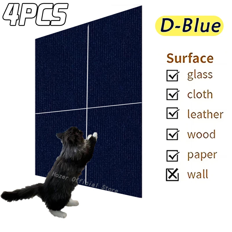 04a-Kit of 4 Adhesive Cat Scratching Posts – Protect Your Couch in Style