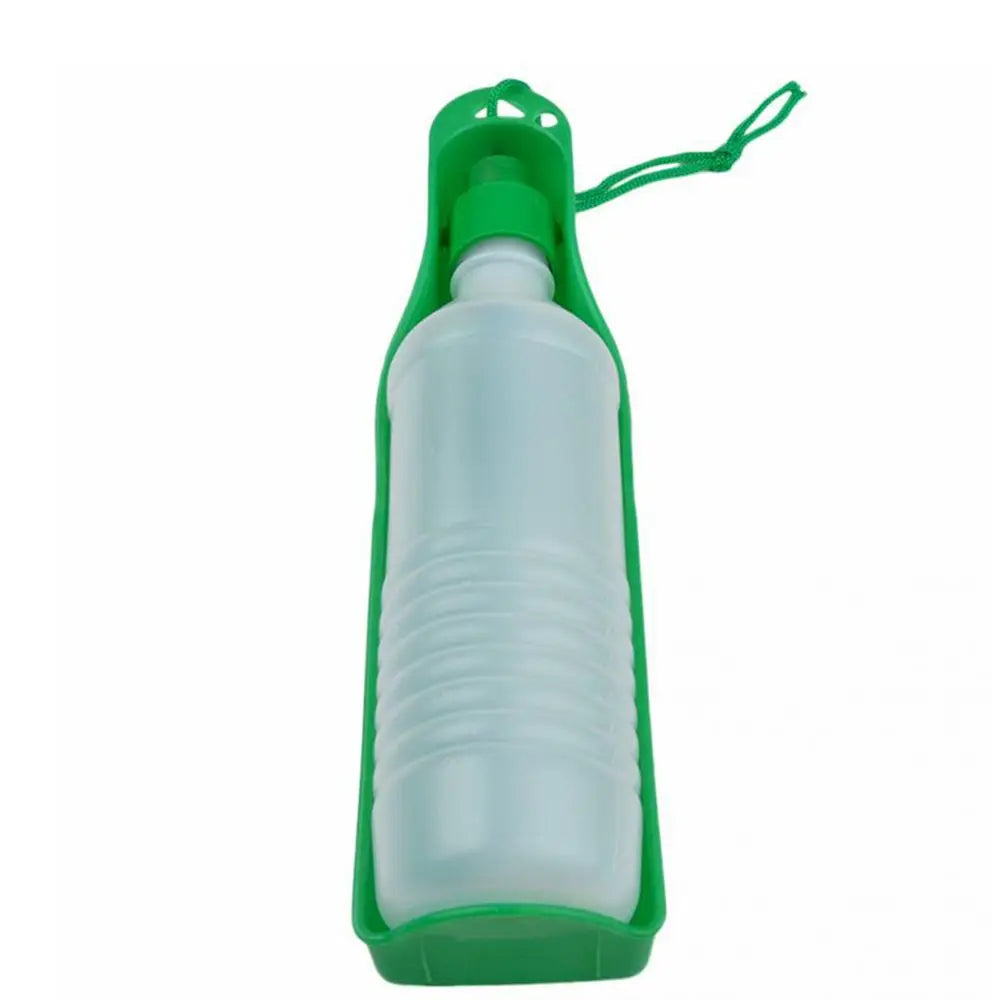 08-Portable Dog Water Bottle – 2-in-1 Travel Water Dispenser.