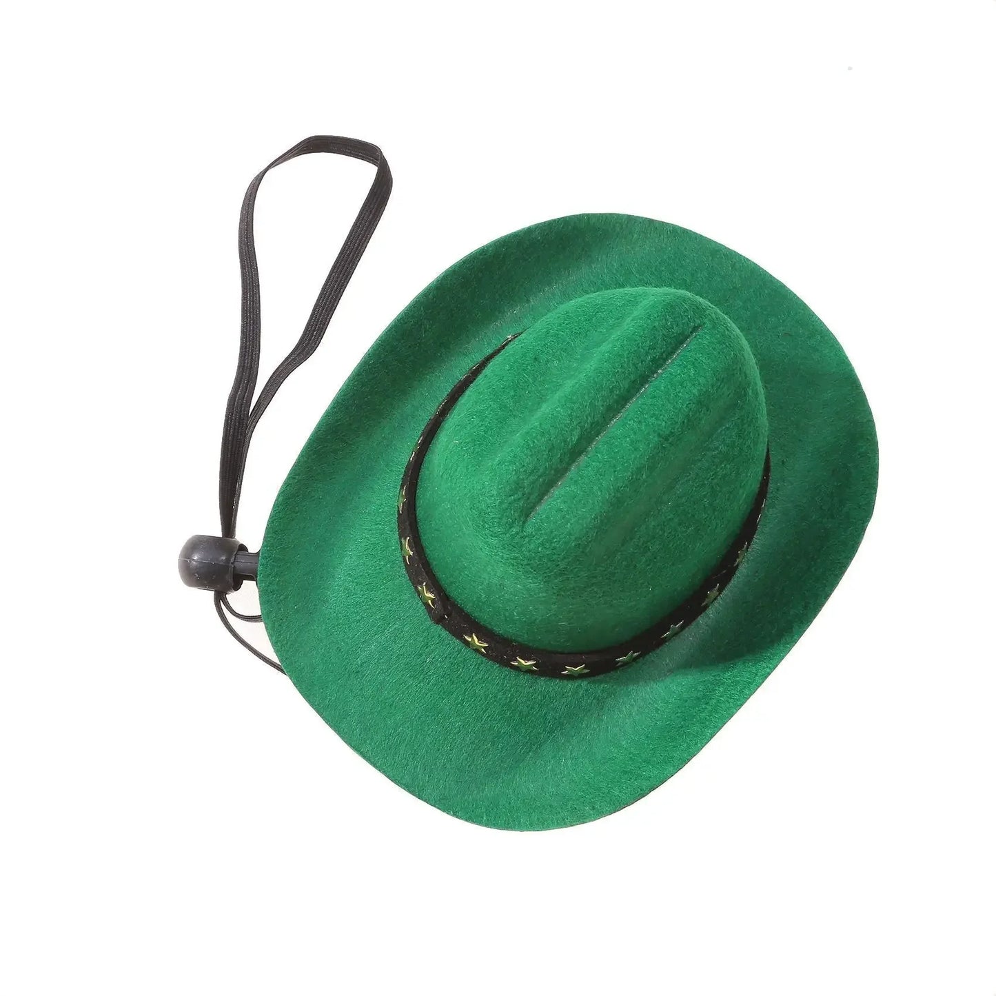 07-Cowboy themed costume hat for your cat.