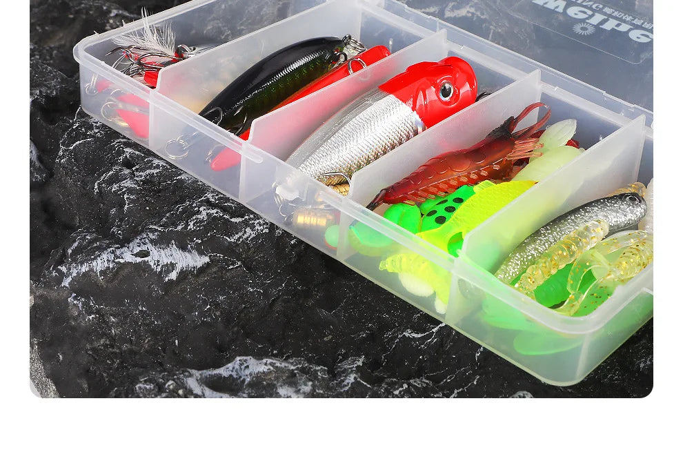 26-78 Piece Fishing Lure Kit Complete Set.