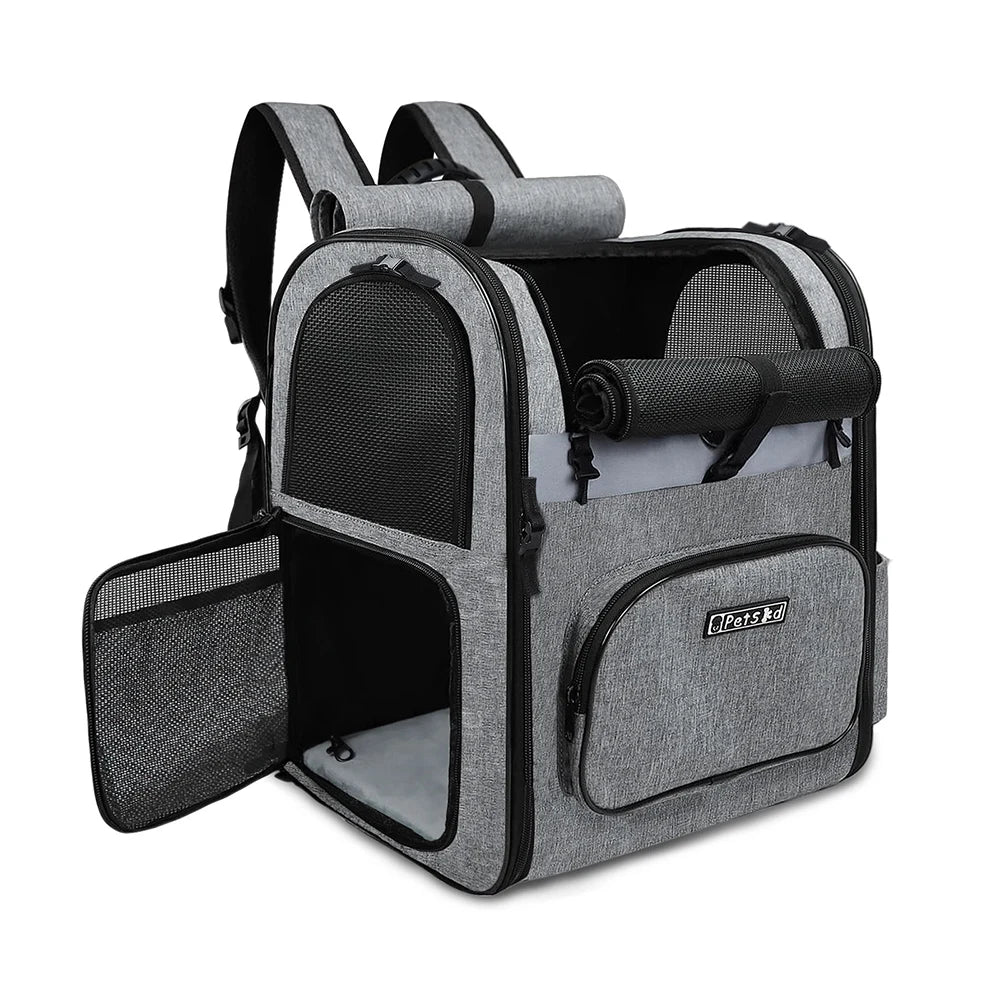 14- backpack carrier for dogs and cats.