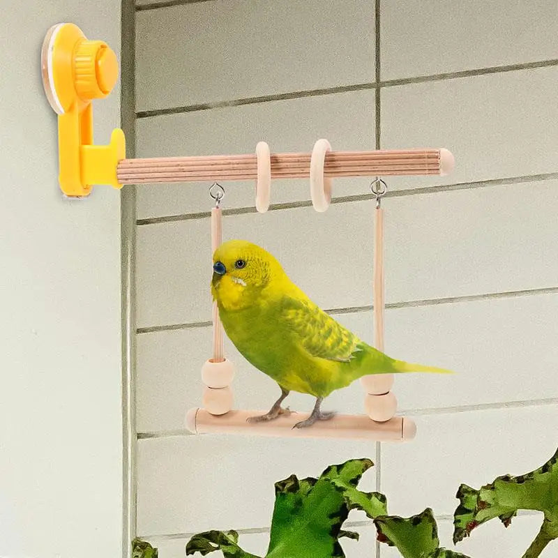 26-The Parrot Balcony – Suction Cup Perch for Windows & Glass