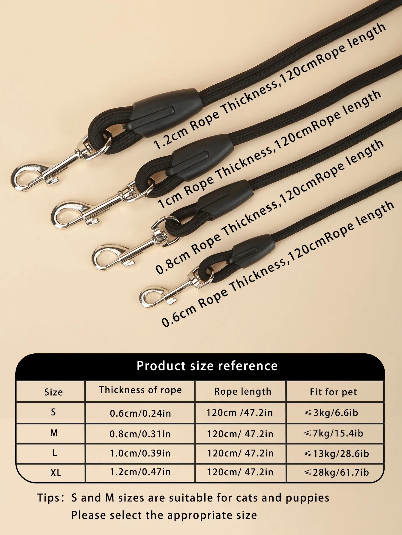 06-Guinzaglio per cani in corda di arrampicata.