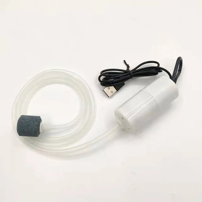 25-Portable Aquarium Air Pump – Mini USB Oxygenator