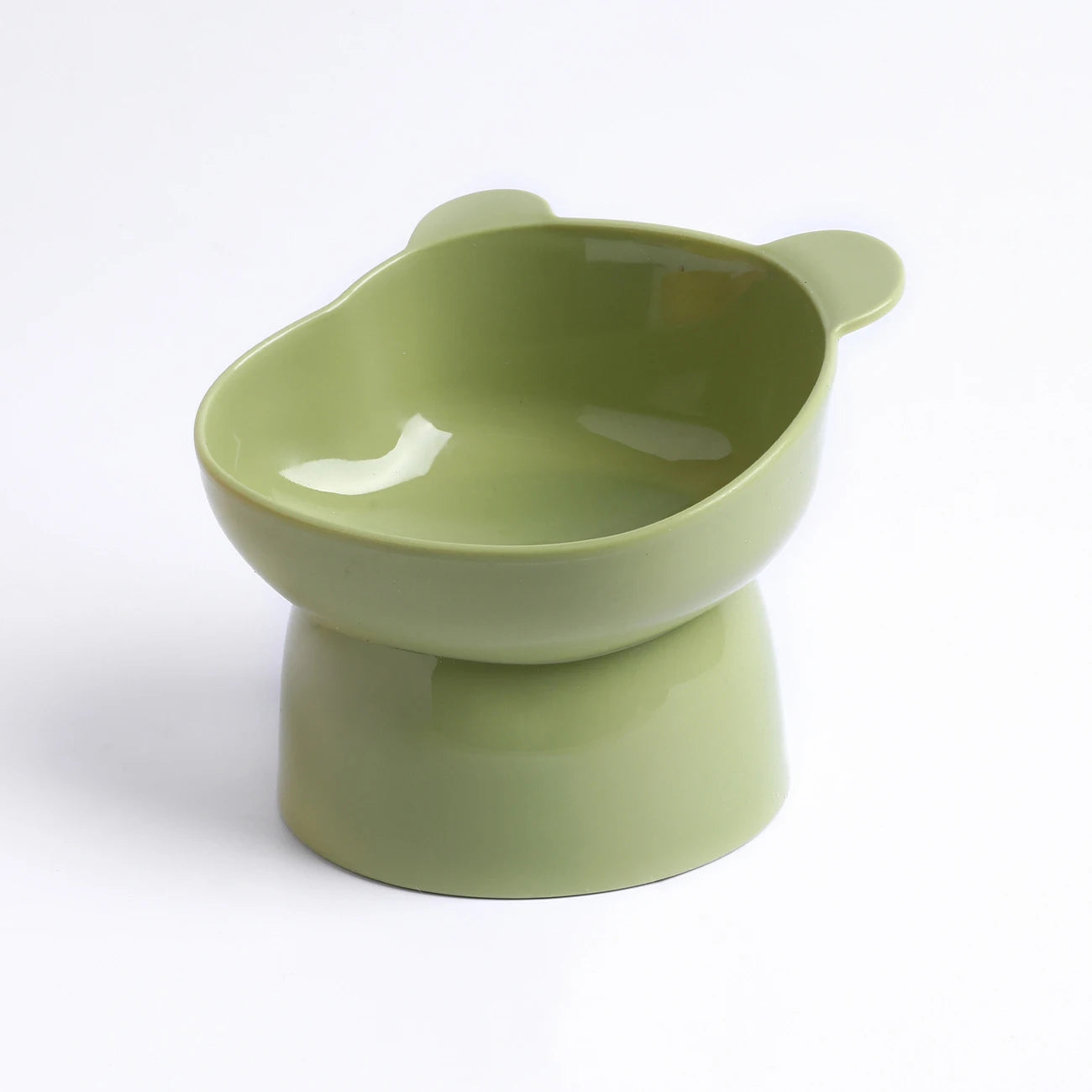08-Anti-regurgitation tilted bowl – Bear design, ideal for cats.