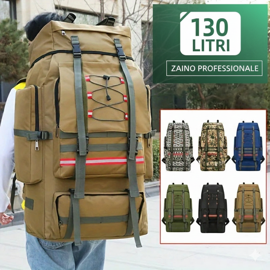 01-Zaino|Trekking 130L forte impermeabile unico