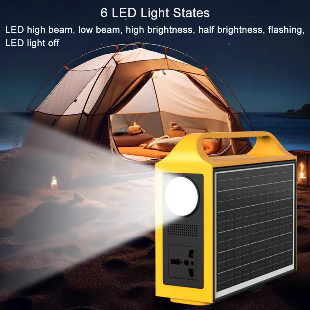 00-aPower Station 100W LiFePO4: Generatore Solare Portatile 24000mAh