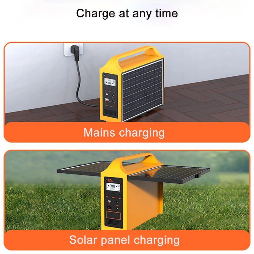 00-aPower Station 100W LiFePO4: Generatore Solare Portatile 24000mAh