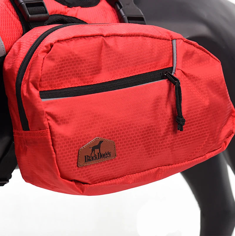 03-Zaino Removibile per Cani – Pettorina Pratica da Trekking