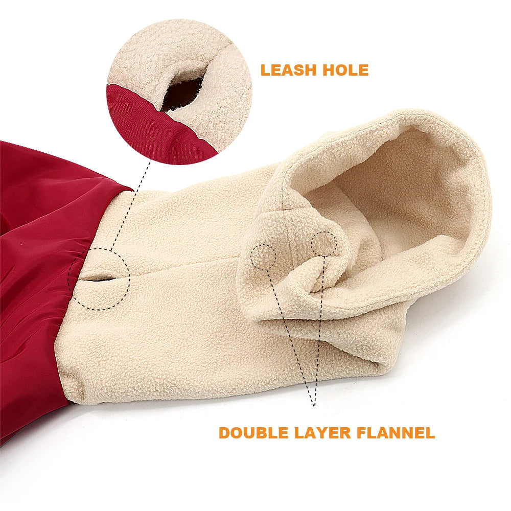 07-Giubbotto Invernale Impermeabile per Cani Grandi