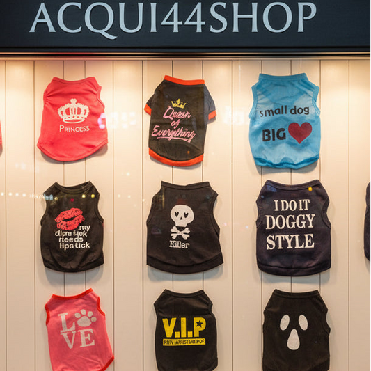 08-Magliette in Cotone per Cani di Piccola Taglia e Gatti | Vestitini Chihuahua e Cuccioli