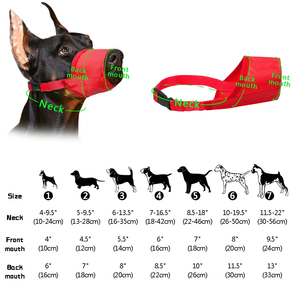09-Museruola Regolabile per Cani | Antimorso e Antiabbaio