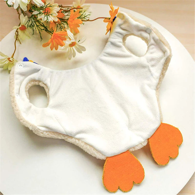 07-Costume per animali di piccola taglia a tema papero.