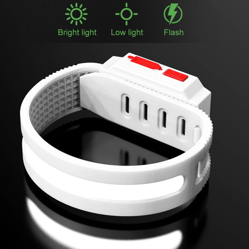 28-Fascia da braccio per corsa notturna COB, luce a LED