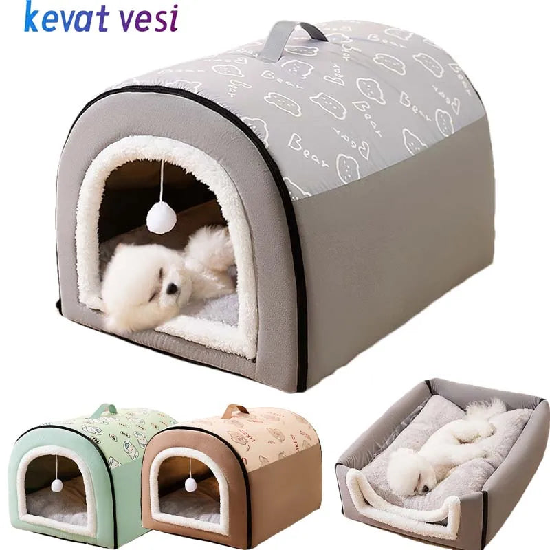 10-Cuccia Invernale-Calda Antiscivolo e Lavabile per cani e gatti