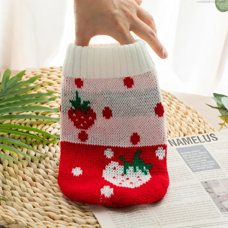 07-Autumn themed sweater for small pets.