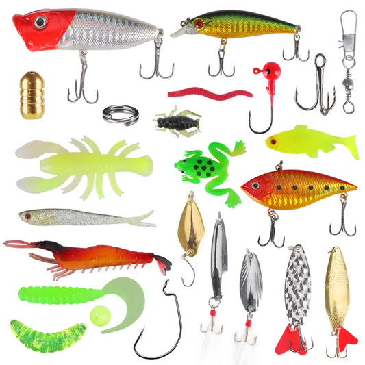 26-Kit esca da pesca 78 pezzi Set completo.