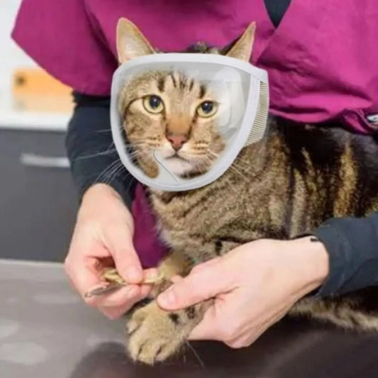 09-Museruola morbida anti-morso per gatti, regolabile e sicura