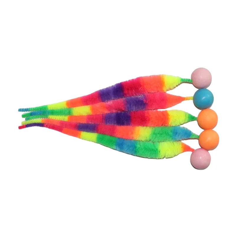 04-Colorful interactive stretchy pet toy.