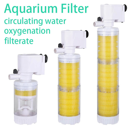 25-Filtro Pompa Multifunzione 3 in 1 per Acquario 220V – Filtrazione, Ossigenazione e Circolazione.