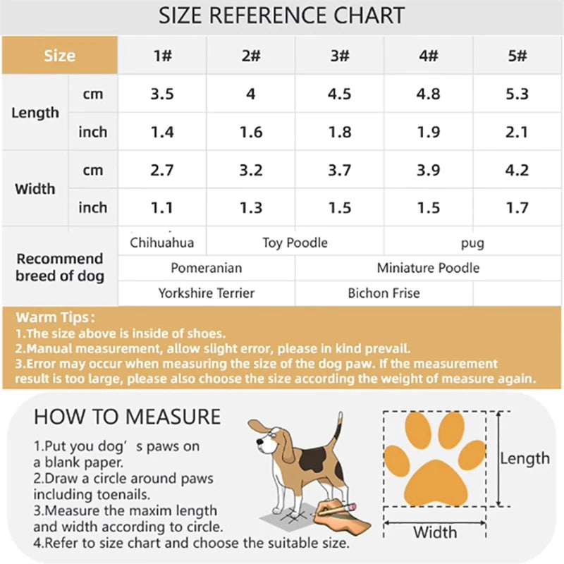 08a-Non-slip waterproof dog shoes