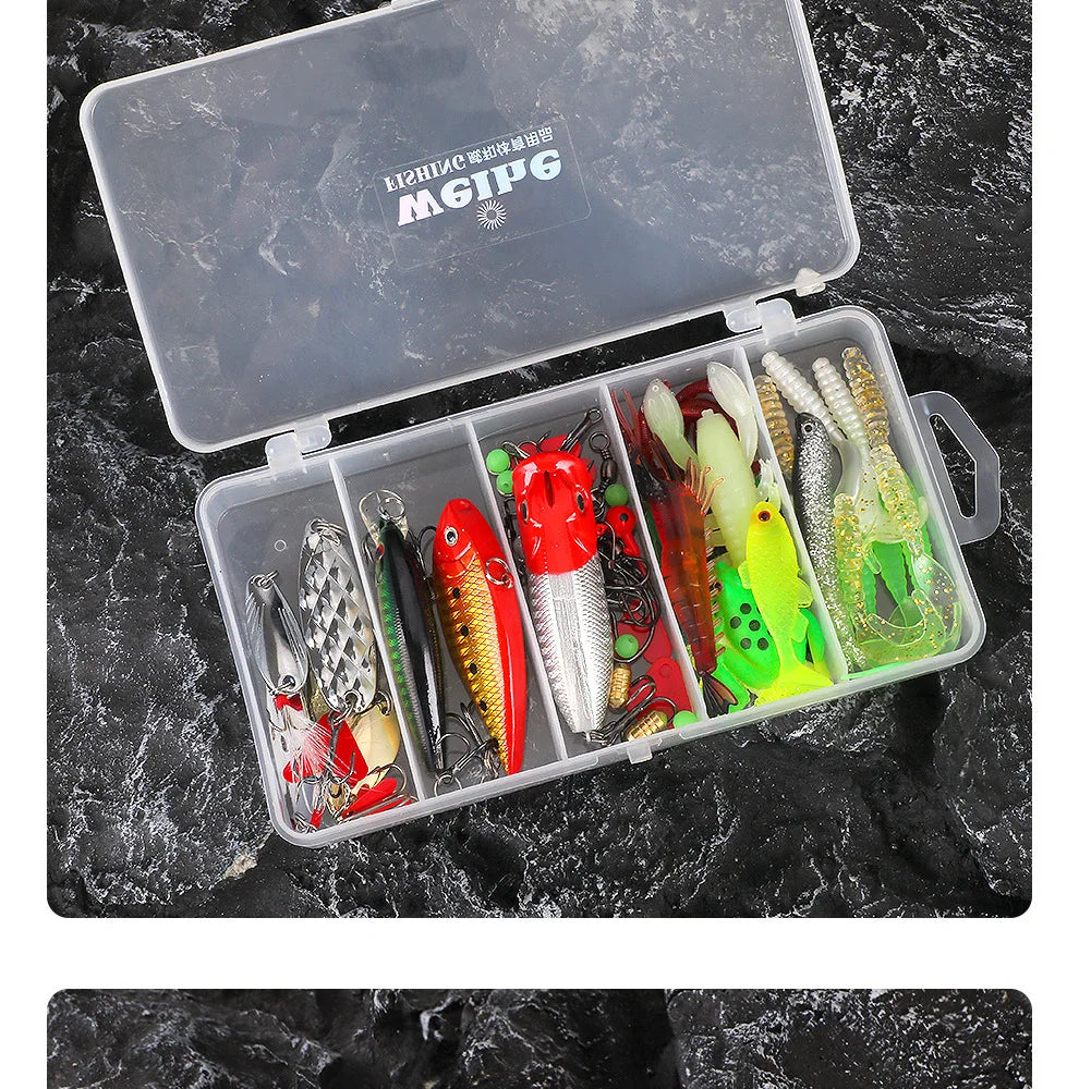 26-78 Piece Fishing Lure Kit Complete Set.