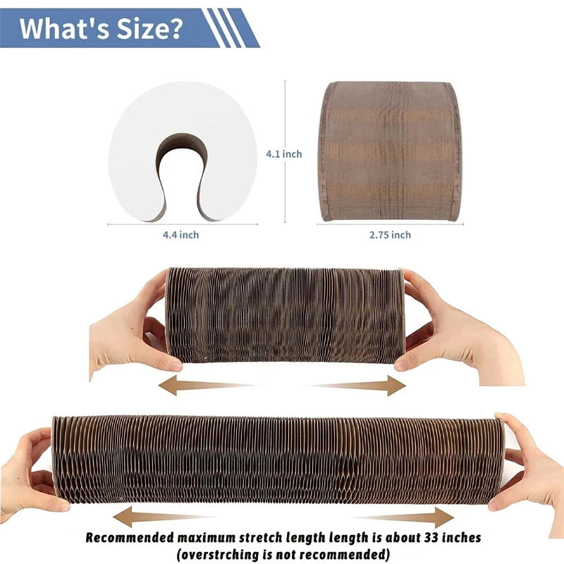 04-Interactive Round Cardboard Cat Toy and Scratching Post