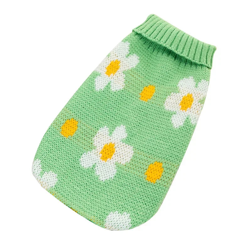 07-Autumn themed sweater for small pets.