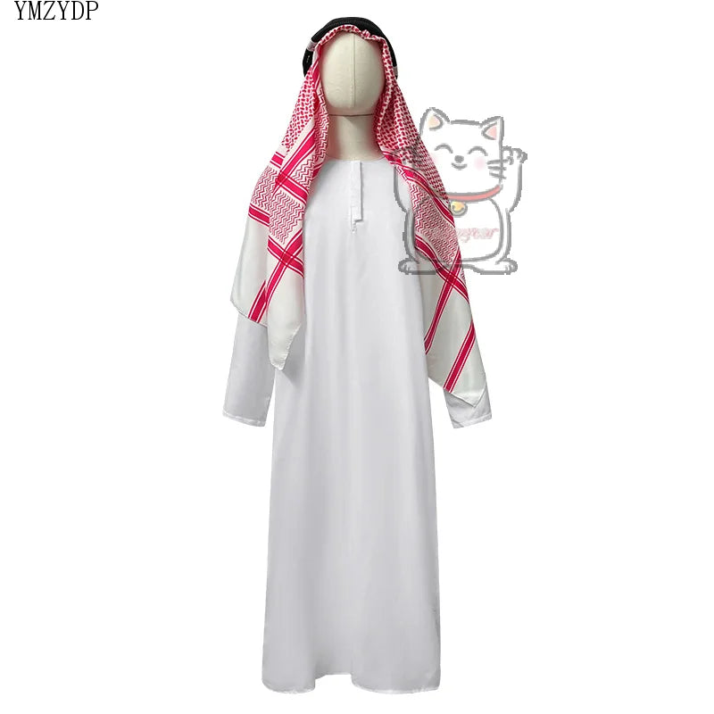 90-Costume Sceicco Arabo Deluxe: Vestito Carnevale e Halloween Adulto
