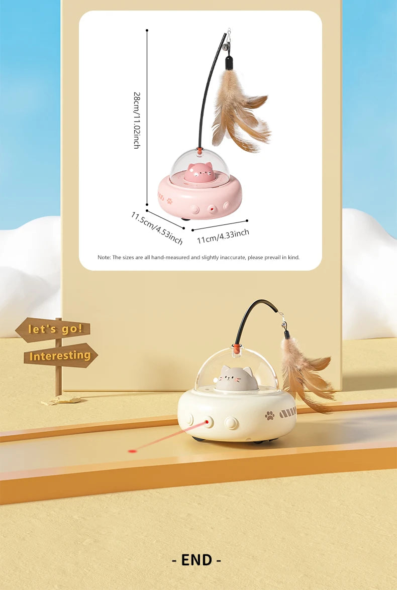 04-Smart Teaser Cat – Interactive Feather Toy for Cats