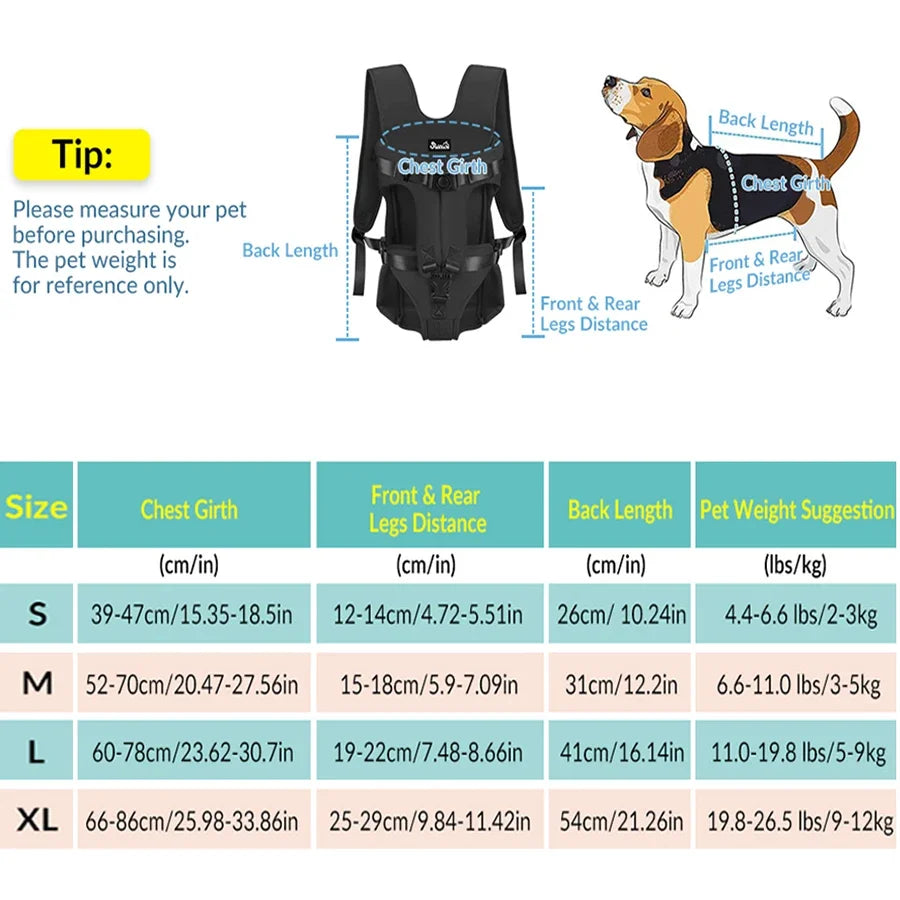 14-Backpack harness for your dog.