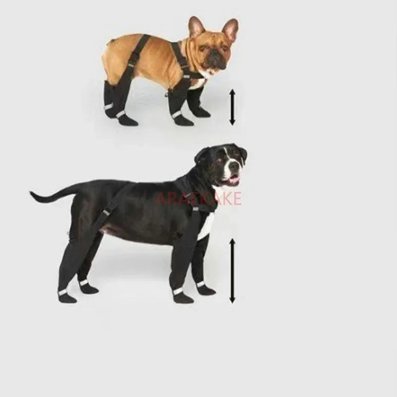 08a-Waterproof and non-slip boots for dogs of all sizes