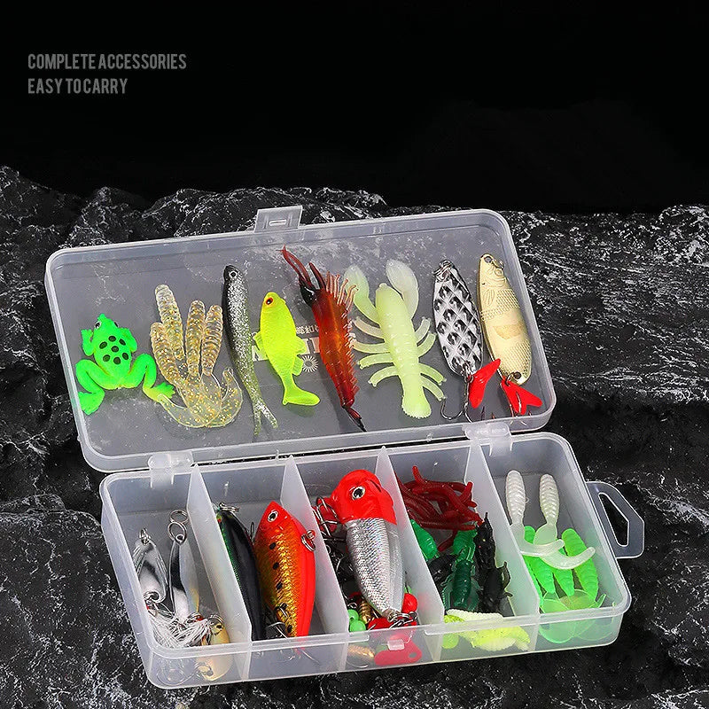 26-78 Piece Fishing Lure Kit Complete Set.