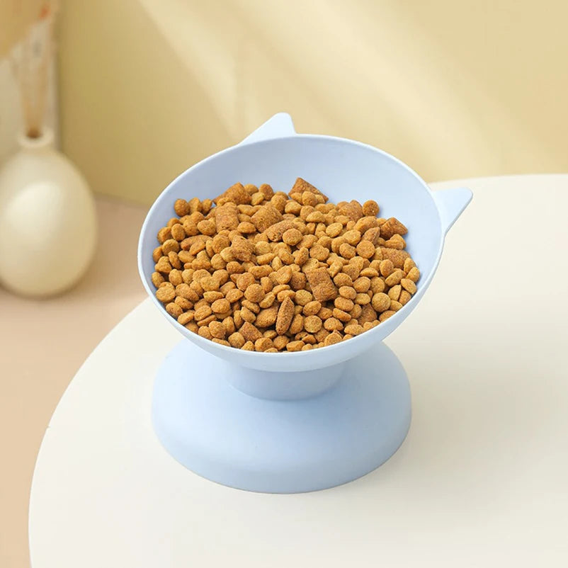 08-Raised Slanted Bowl for Dogs and Cats – Ergonomic Anti-Reflux Design.