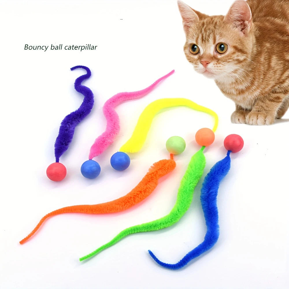 04-Colorful interactive stretchy pet toy.