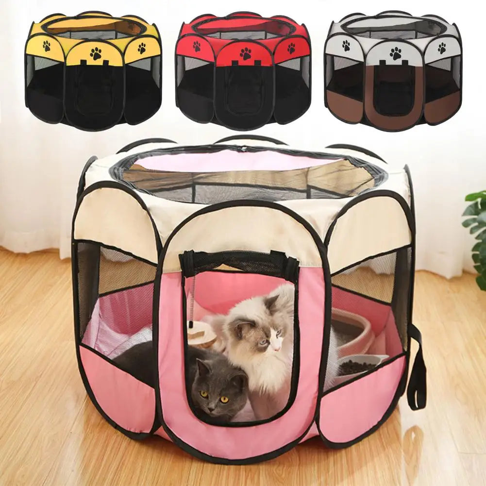 18a-Gabbia Ottagonale 73x43 cm per Cuccioli Gattini e Pulcini