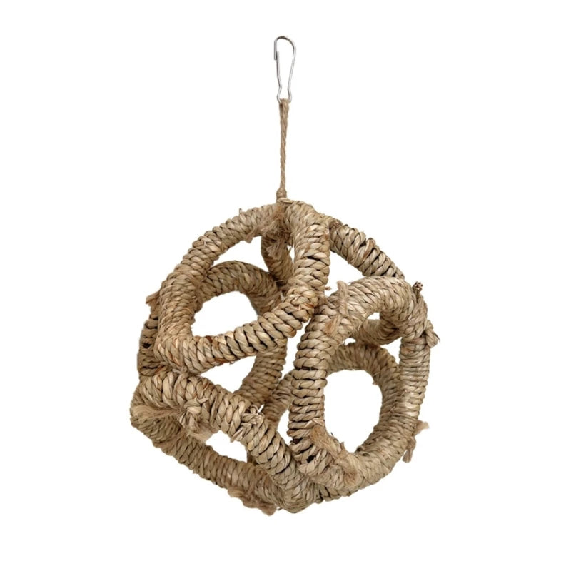 26-Natural Bird Play Ring – Straw, Wood, and Free Happiness
