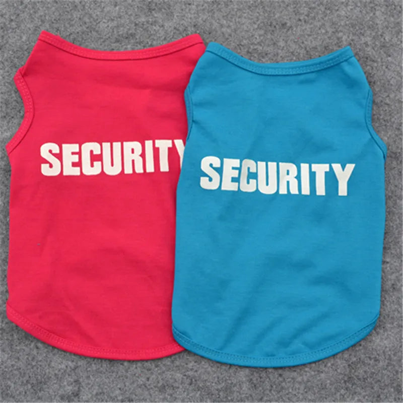 08-Costumino con scritta security per animali di piccola taglia.