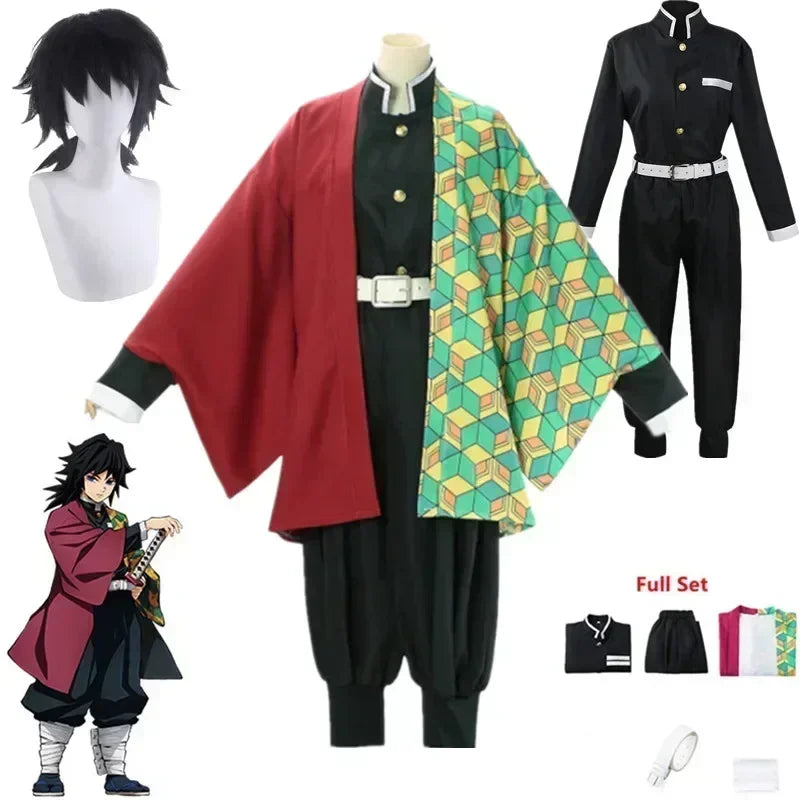 90-Demon Slayer Nezuko Kamado Cosplay Kimono Women Halloween