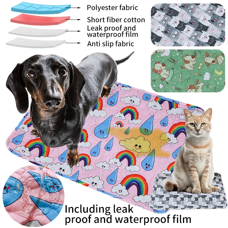 18-Washable and waterproof mat for dogs and cats, reusable