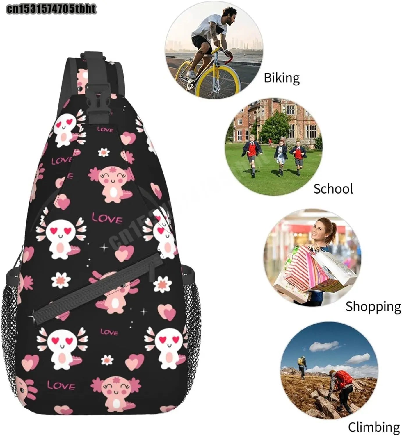 01-Casual Sling Backpack – Gym, Travel, and Leisure 🎒