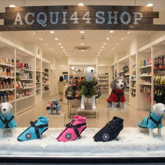 08-Cappotto Caldo Cane Grande con Imbracatura - Impermeabile Inverno