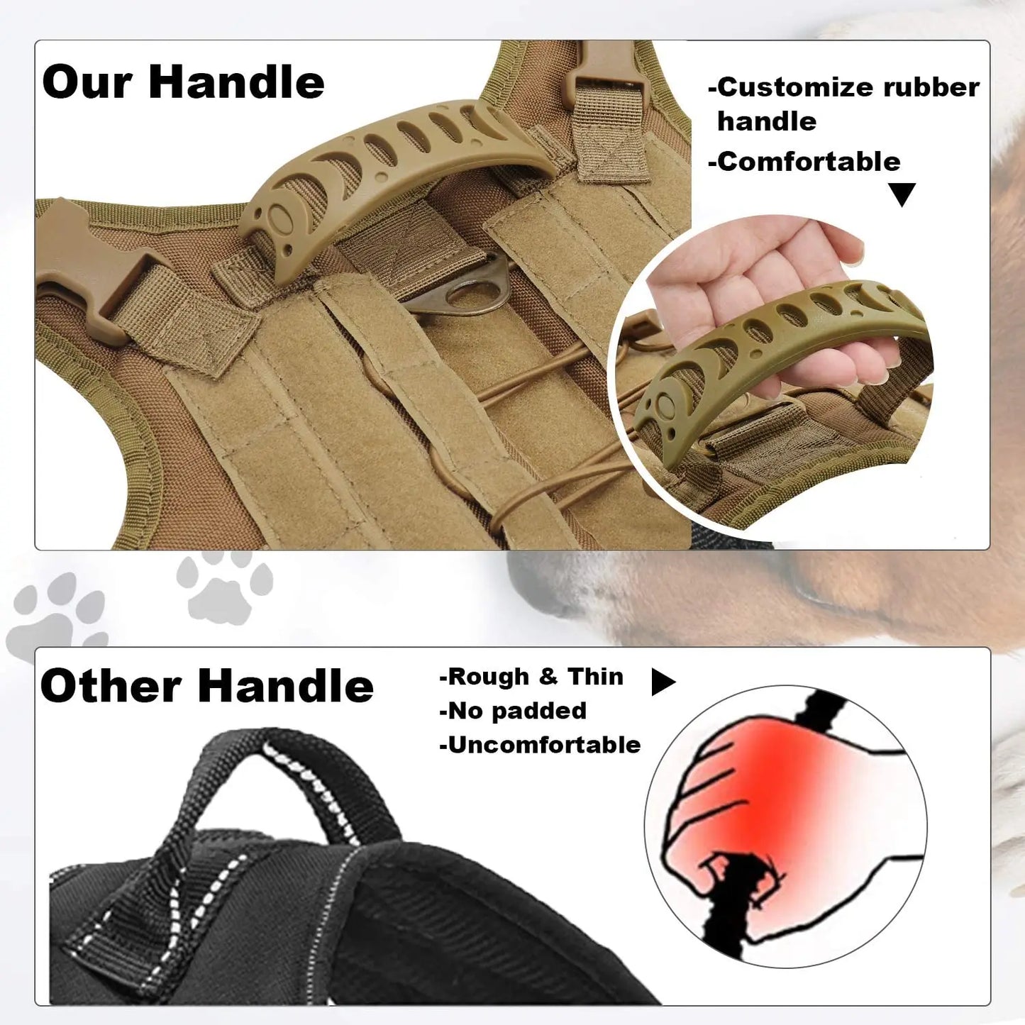 03-Adjustable Tactical Vest for Small Dogs – Outdoor &amp; Training