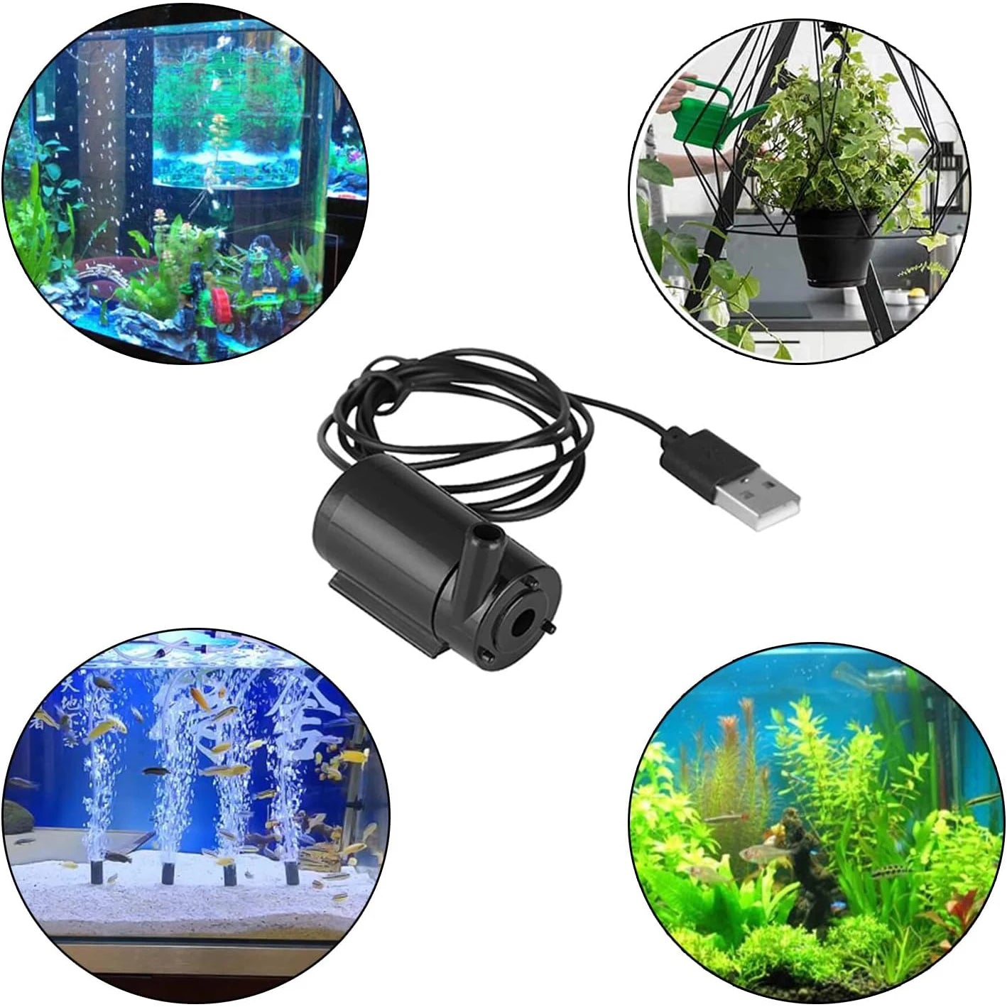 25-Mini DC 3-5V USB Underwater Water Pump