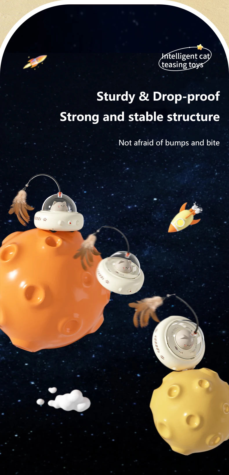 04-Smart Teaser Cat – Interactive Feather Toy for Cats