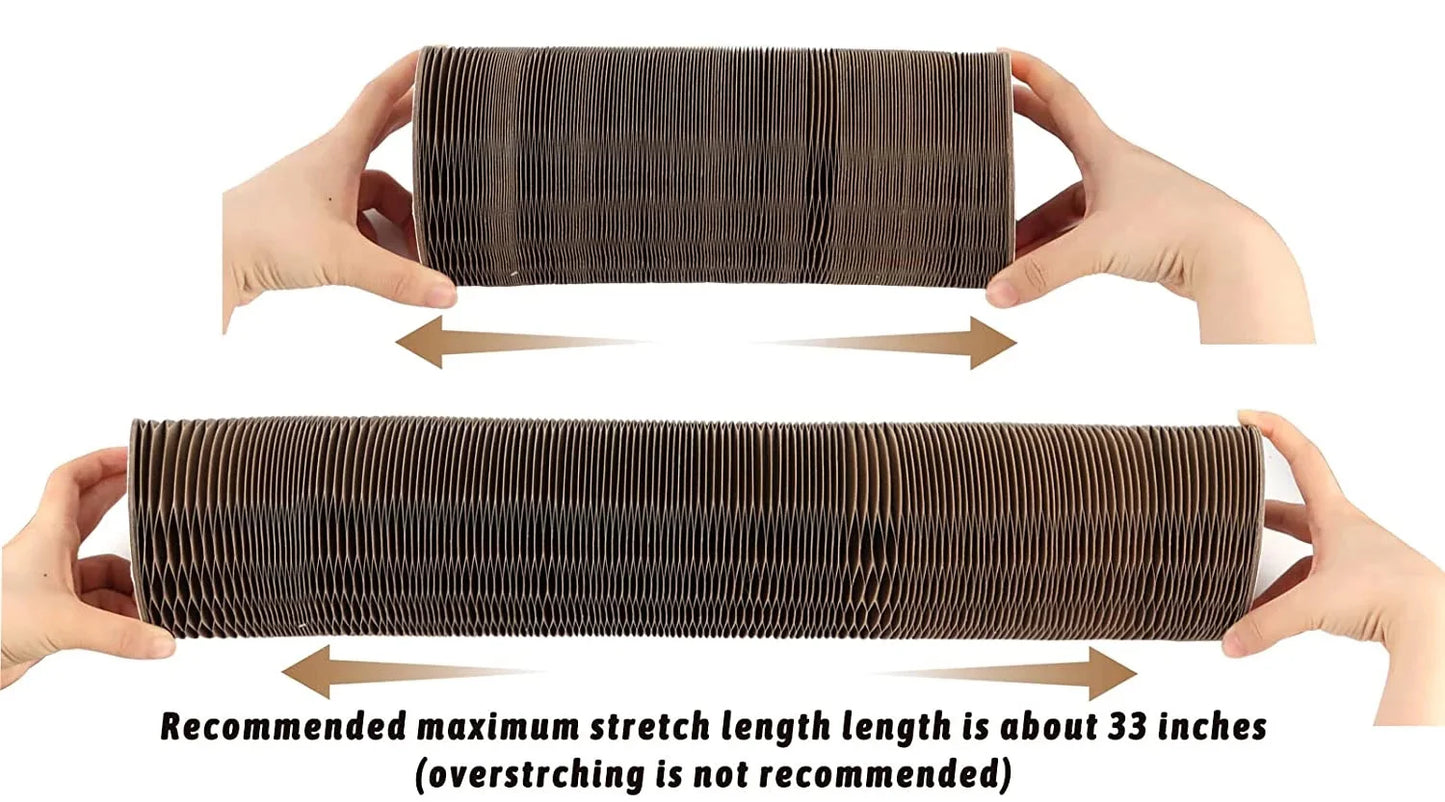 04-Interactive Round Cardboard Cat Toy and Scratching Post