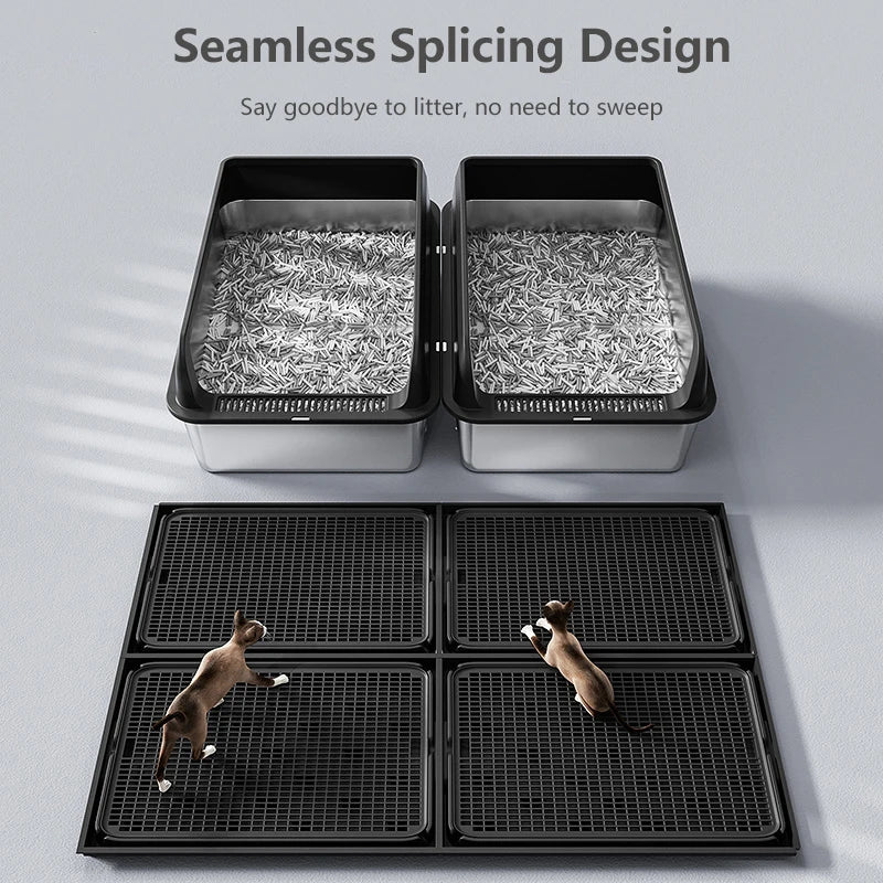 18-Waterproof Double-Layer Litter Mat – Anti-Scratch, Washable